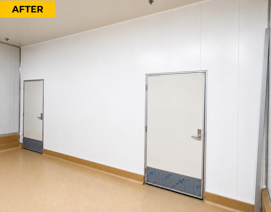 Hygiene Clad non porous PVC food grade wall panels for cleanrooms